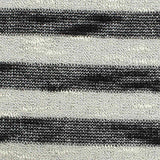 Black Horizontal-Stripe Chunky Knit, Poly-Viscose — texture