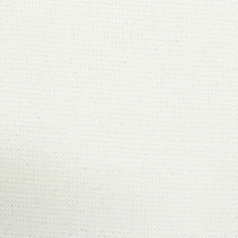 Polyester Metallic Chunky Knit Fabric, 204 gsm, 150 cm — White