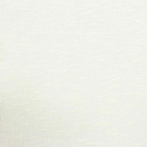 Slub Viscose Polyester Rib Knit Fabric, 154 gsm, 147 cm — White