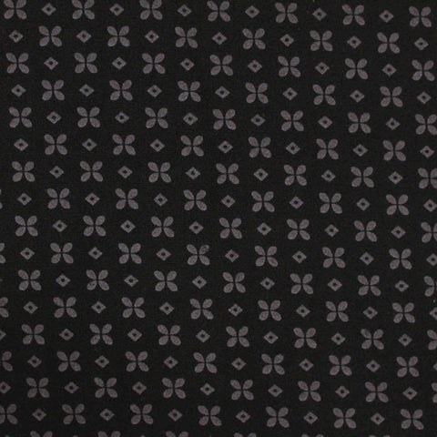 Grey Geometric Woven, Poly-Viscose