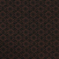 Dark Brown Flowers Woven, Poly-Viscose