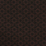 Dark Brown Flowers Woven, Poly-Viscose