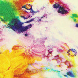 Pink Abstract-Floral Bengaline, Viscose-Nylon — texture
