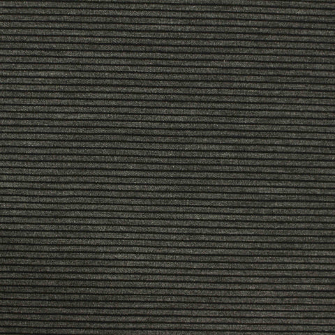 Black Horizontal-Stripe Bengaline, Viscose-Nylon, 225 gsm