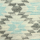 Light Blue Geometric Jacquard, Poly-Viscose