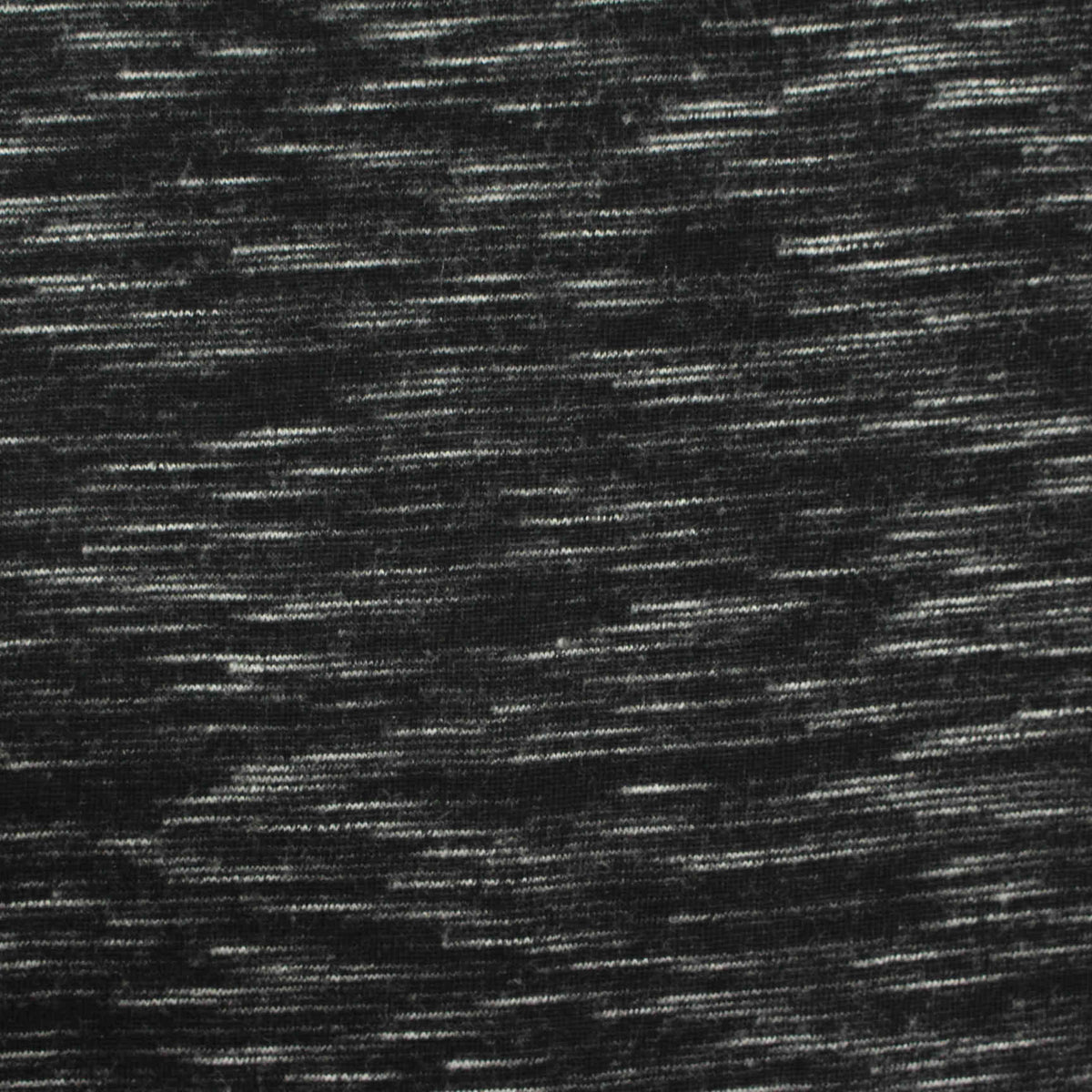 Black Marl Jersey Knit, Poly-Viscose, 158 gsm