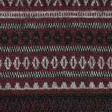 Burgundy Horizontal-Stripe Jacquard, Poly-Viscose — texture