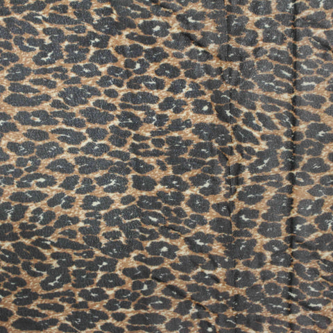 Brown Leopard Chiffon, Polyester