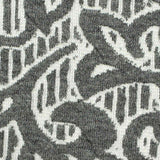Jacquard Polyester Stretch Interlock Knit Fabric, 266 gsm, 150 cm — Grey — texture