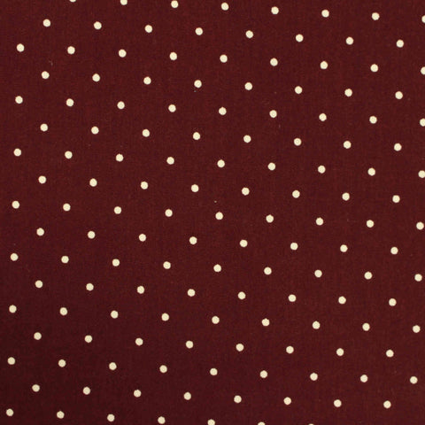 White Dots Poplin, Cotton, 124 gsm