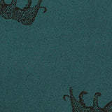 Green Leopard Poplin, Cotton — texture