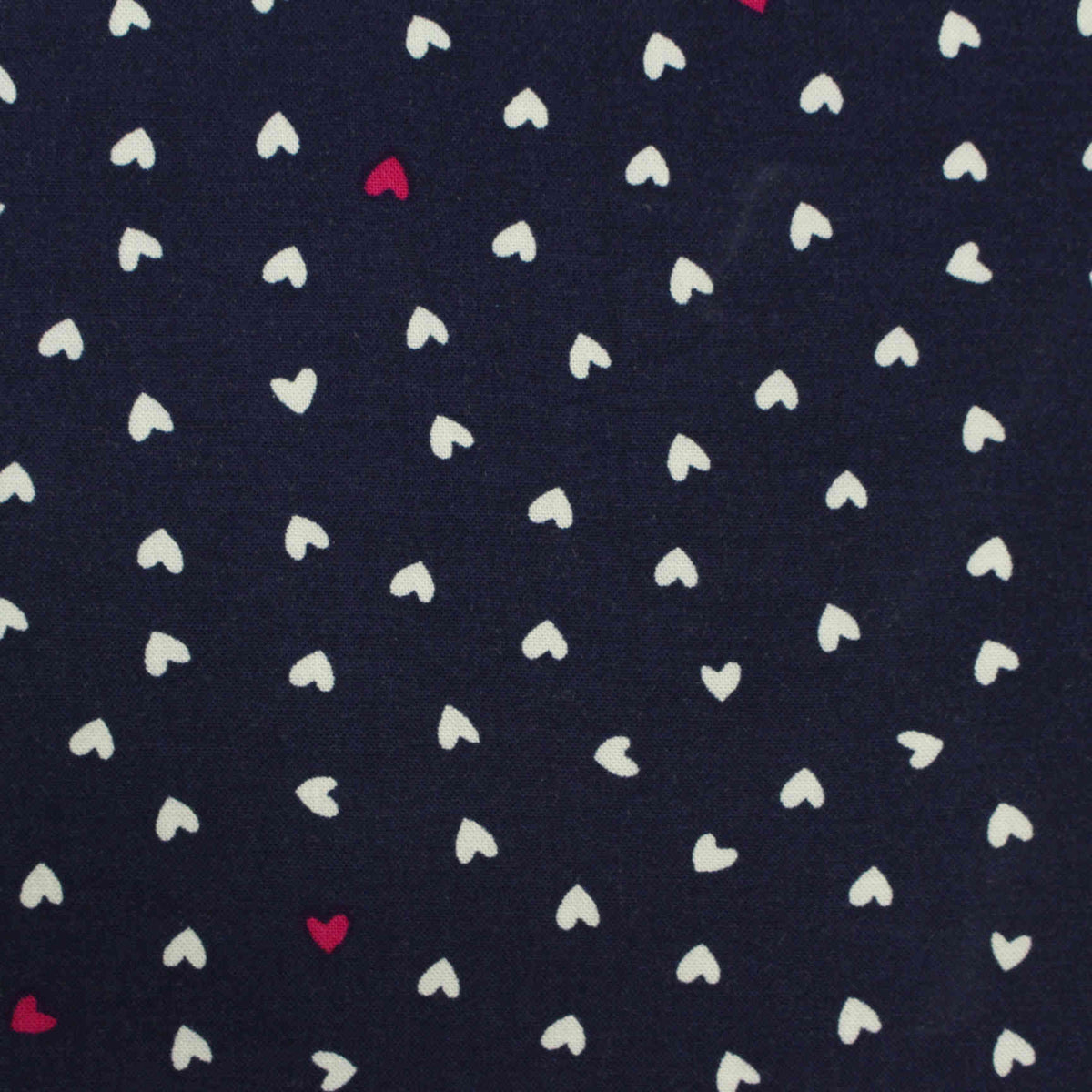 White Scattered-Heart Woven, Viscose