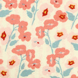 Pink Flowers Woven, Viscose — texture