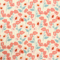 Pink Flowers Woven, Viscose, 134 gsm