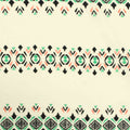 Black Geometric-Band Woven, Viscose