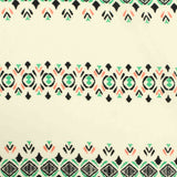 Black Geometric-Band Woven, Viscose