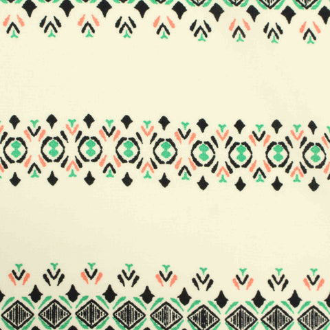Black Geometric-Band Woven, Viscose