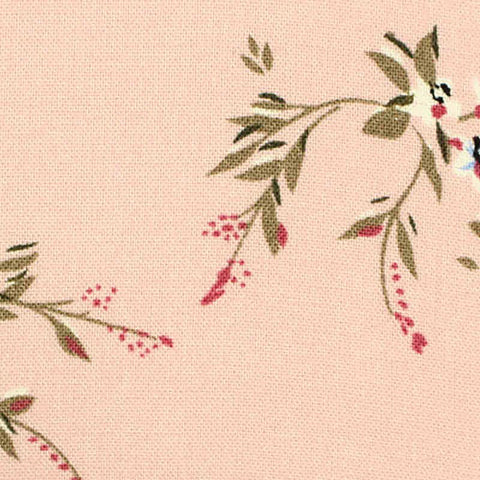 Red Floral Woven, Viscose, 127 gsm