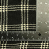 Black Plaid Chiffon, Polyester