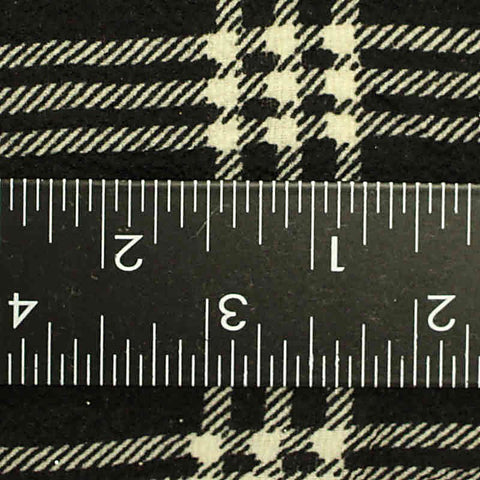 Black Plaid Chiffon, Polyester