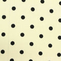 Black Dots Woven, Viscose-Linen, 196 gsm