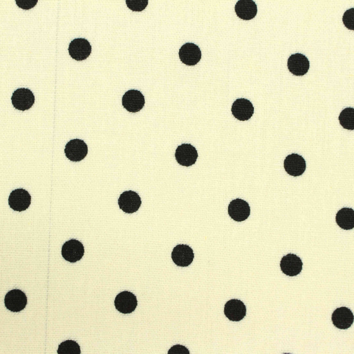 Black Dots Woven, Viscose-Linen, 196 gsm