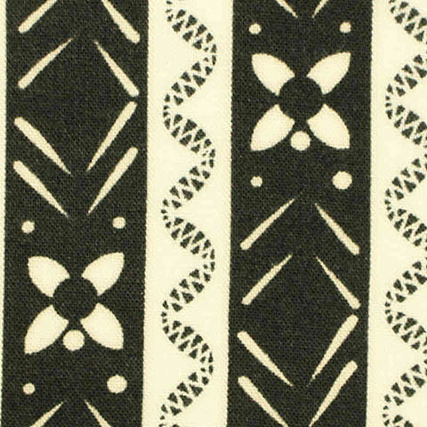 Black Vertical-Stripe Woven, Viscose, 130 gsm