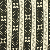 Black Vertical-Stripe Woven, Viscose