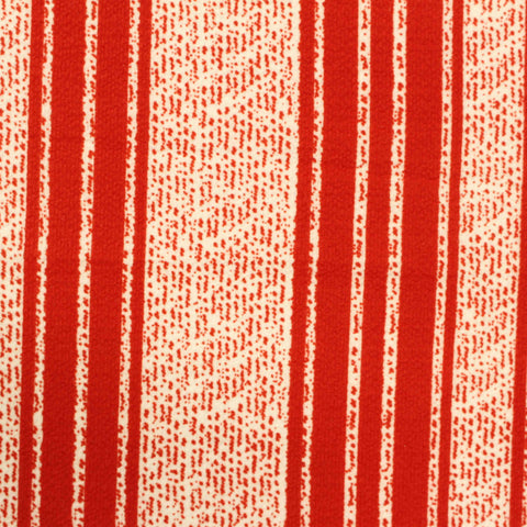 Red Vertical-Stripe Chiffon, Polyester, 121 gsm