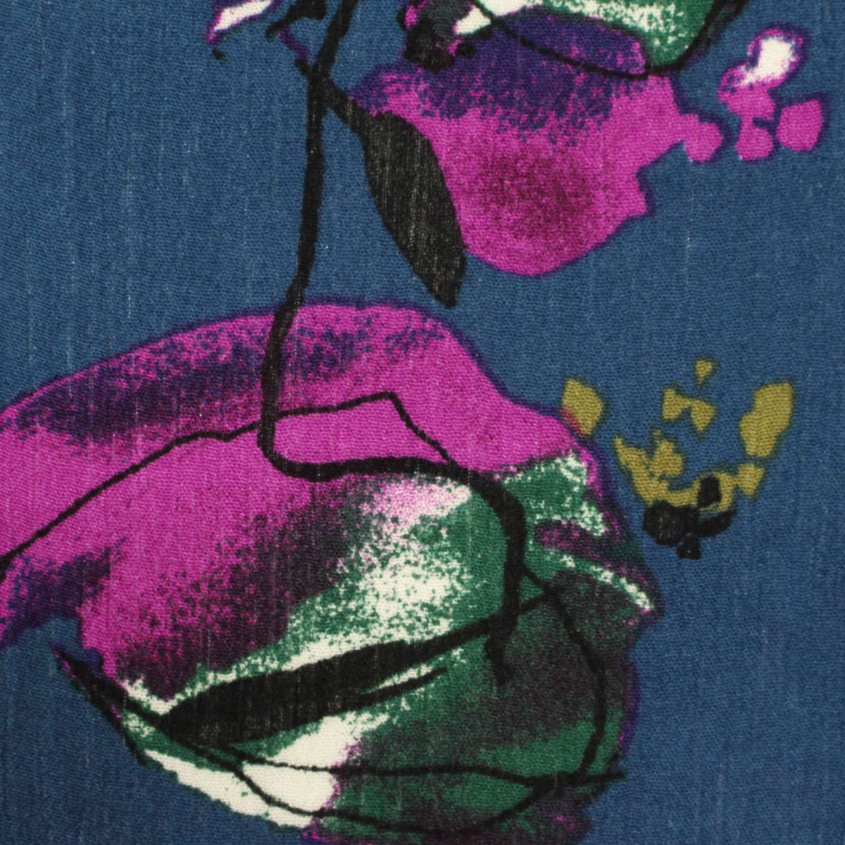 Magenta Abstract-Floral Woven, Viscose