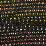Jacquard Polyester Stretch Knit Fabric, 216 gsm, 160 cm — Black