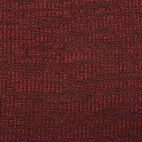 Dark Red Marl Knit, Viscose-Poly