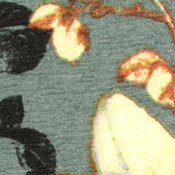 Cream Flowers Jersey Knit, Polyester — texture