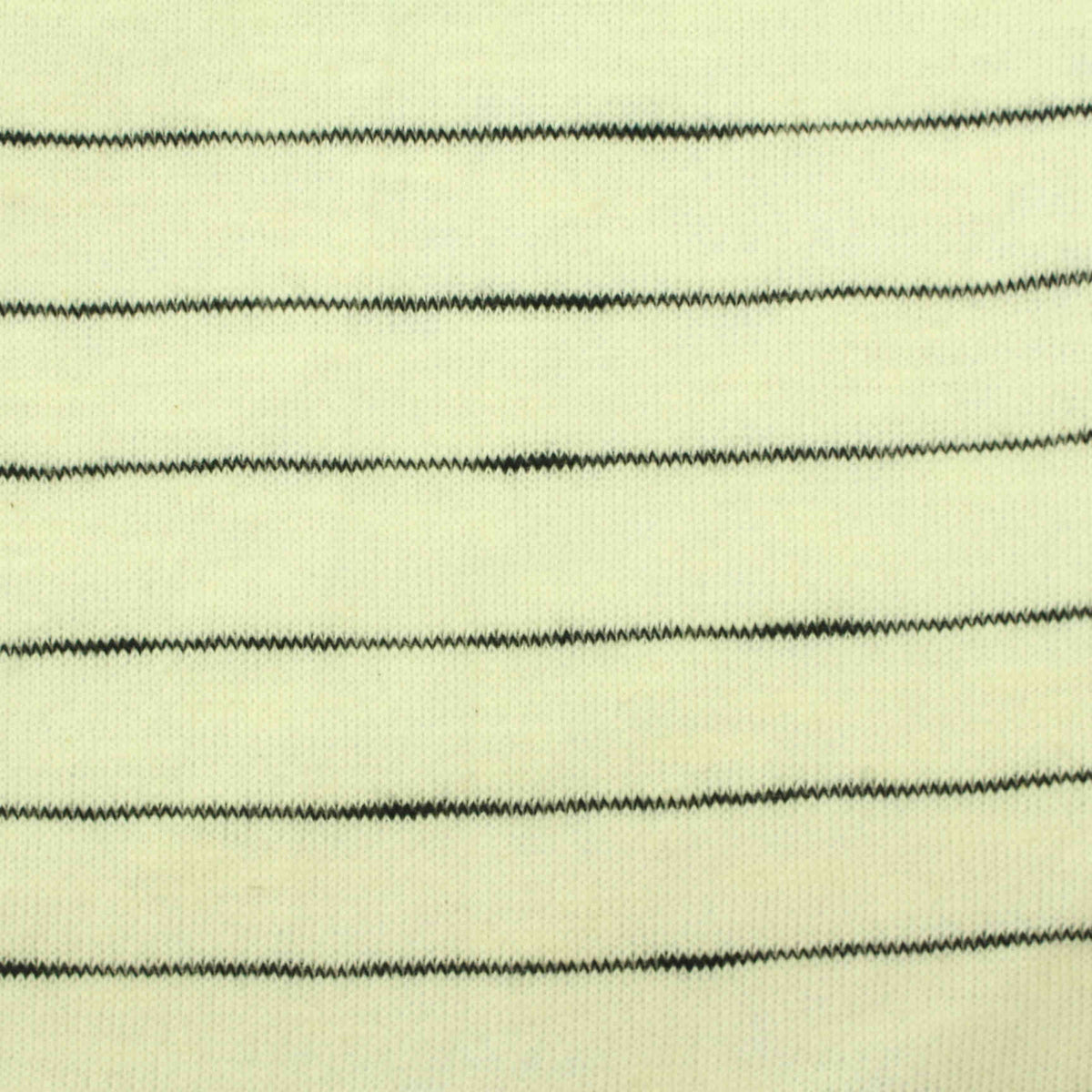 Black Horizontal-Stripe Knit, Polyester, 131 gsm