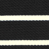 Black Horizontal-Stripe Knit, Polyester — texture
