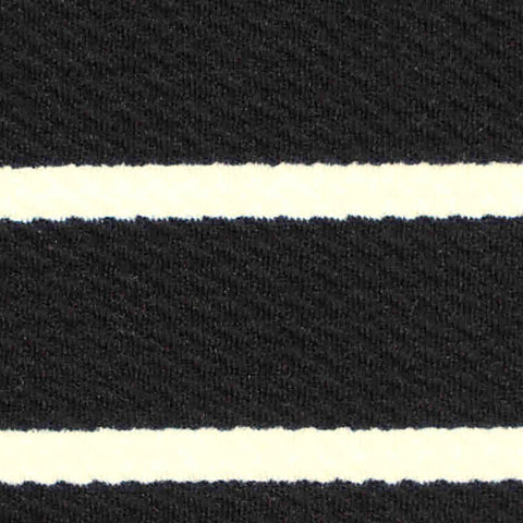 Black Horizontal-Stripe Knit, Polyester, 233 gsm