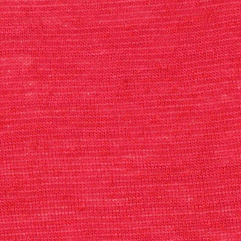 Red Heathered-Marl Jersey Knit, Poly-Linen