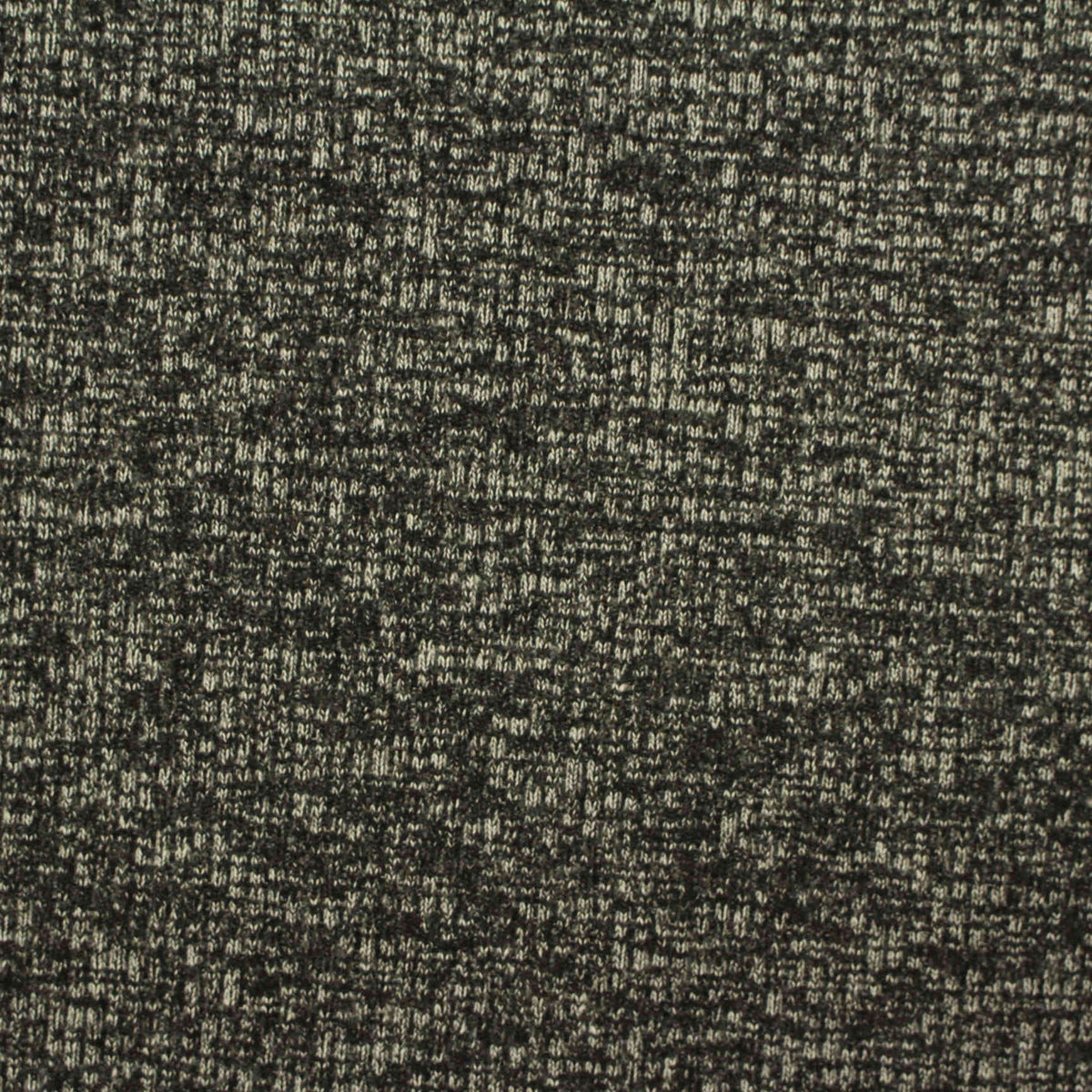 Light Grey Marl Rib Knit, Poly-Cotton, 607 gsm