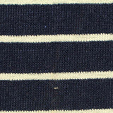 Navy Horizontal-Stripe Knit, Polyester — texture