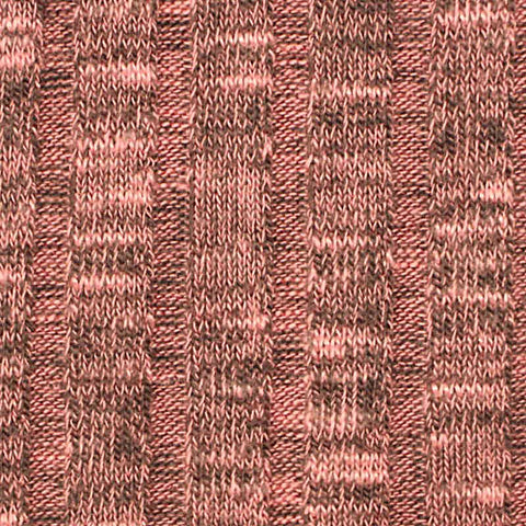 Peach Marl Rib Knit, Poly-Viscose, 251 gsm