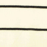 Black Horizontal-Stripe Knit, Poly-Viscose — texture