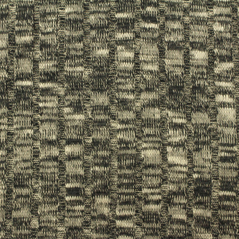 Dark Grey Heather Rib Knit, Poly-Viscose, 203 gsm