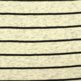 Black Horizontal-Stripe Knit, Viscose
