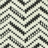 Black Zigzag Jacquard, Polyester — texture
