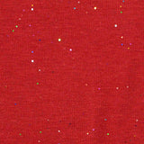 Red Glitter-Dot Jersey Knit, Cotton — texture