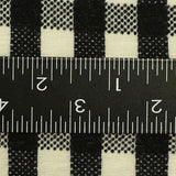 Black Gingham Knit, Polyester — texture
