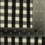 Black Gingham Knit, Polyester