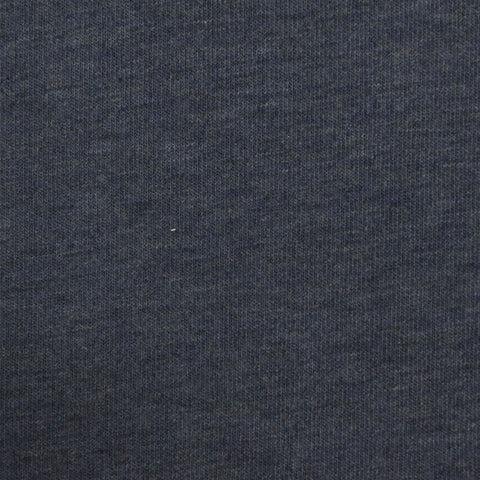 Dark Blue-Grey Marl Rib Knit, Poly-Viscose