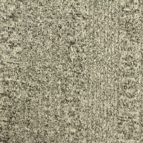 Dark Grey Marl Rib Knit, Viscose-Poly, 212 gsm