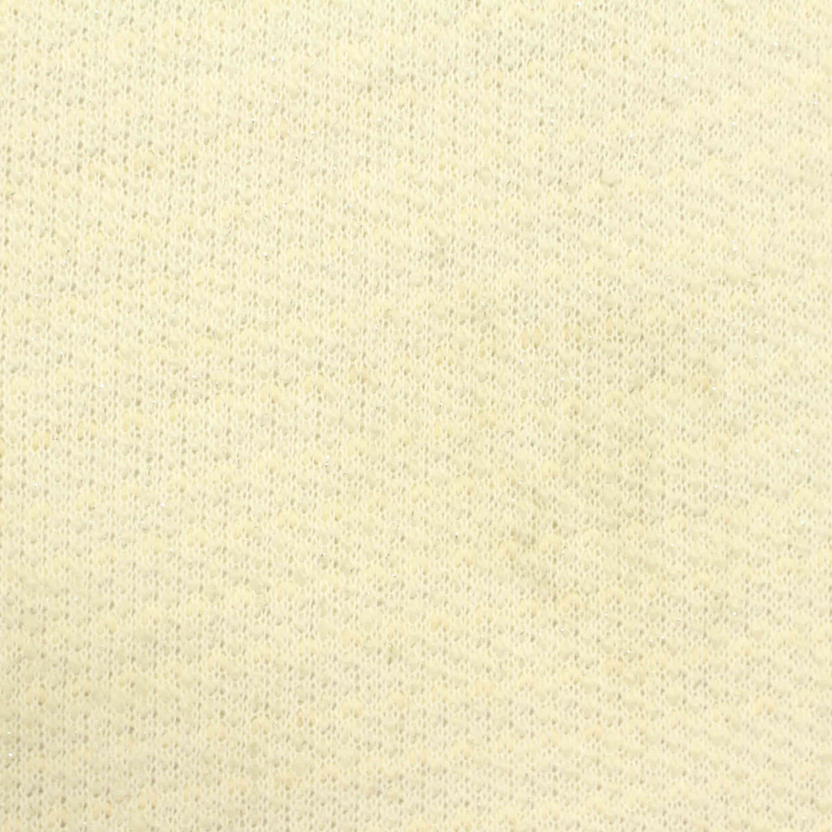 Light Yellow Marl Knit, Poly-Cotton